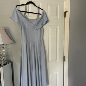 Midi off the shoulder dress with pockets